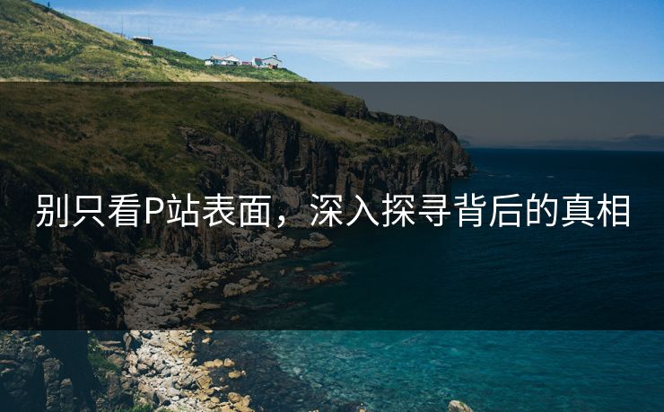 别只看P站表面,深入探寻背后的真相 别只看P站表面,深入探寻背后的真相
